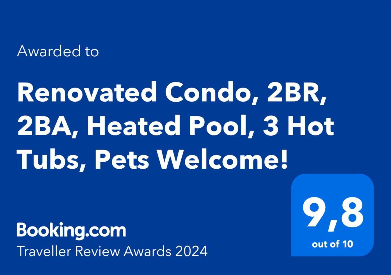 Renovated Condo, 2Br, 2Ba, Heated Pool, 3 Hot Tubs, Pets Welcome! 坎莫尔 外观 照片